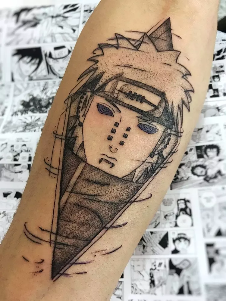 Foto de uma tatuagem desenhada pelo Matheus Sampaio