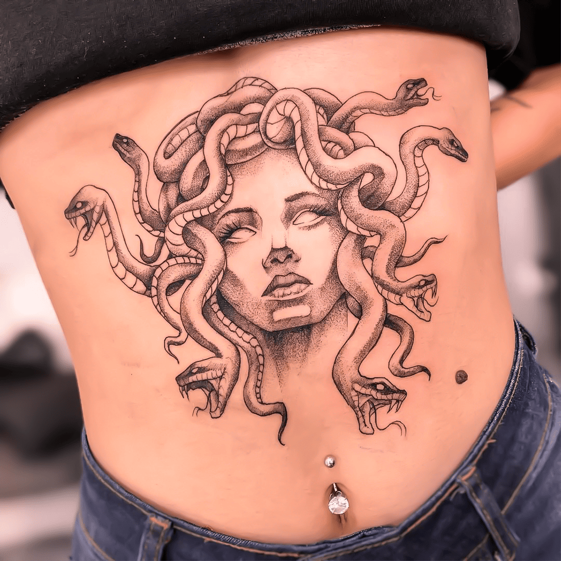 Tatuagem de uma Medusa